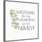 Mother's Inspiration I Heartbeat by Tara Reed 22-in. W x 22-in. H. Canvas Wall Art Print Framed in Grey